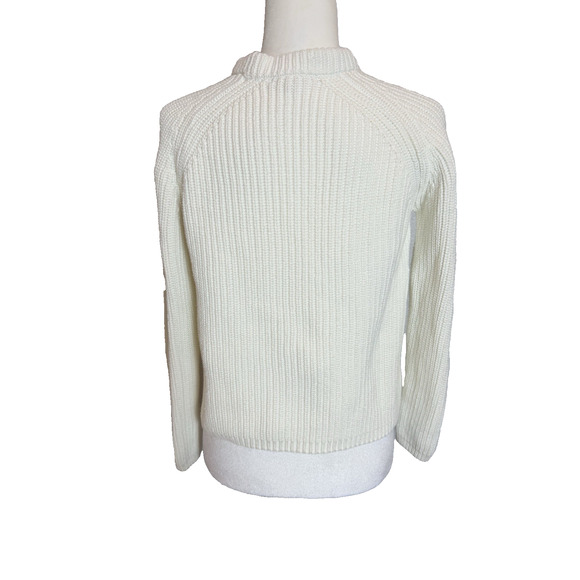Quince Women's White Crew Neck Sweater - Picture 4 of 11
